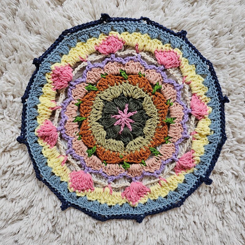 Kaleidoscope Mat - Pastel - Items for Display - Cotton & Hemp Multicolor