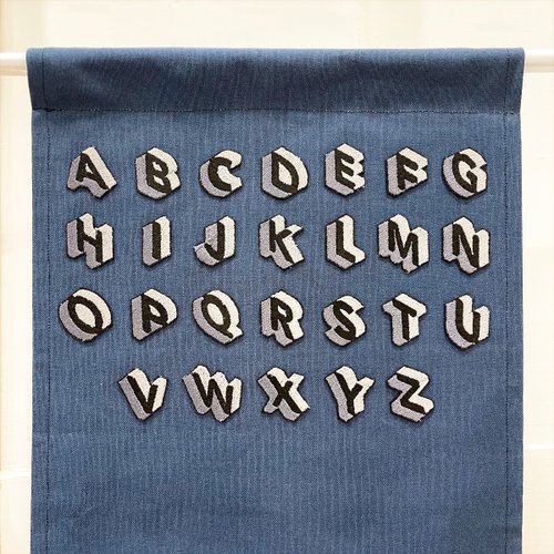密密製作 單購, 刺繡, 3D造型字母布熨貼