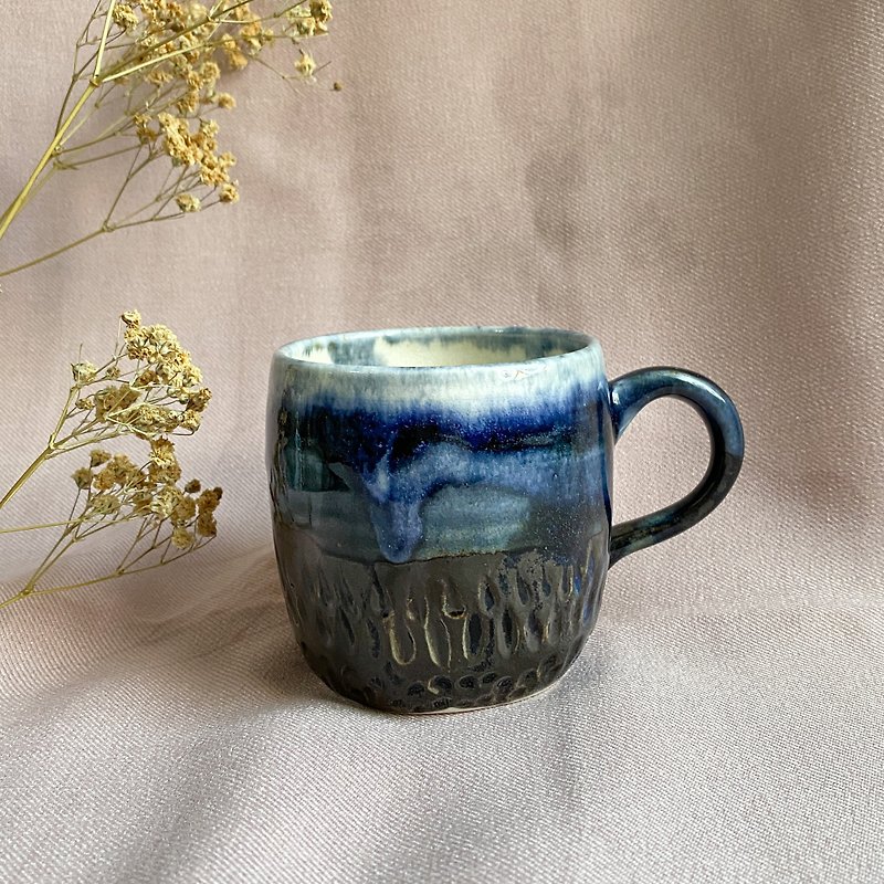 Ceramic mug - แก้วมัค/แก้วกาแฟ - เครื่องลายคราม สีน้ำเงิน