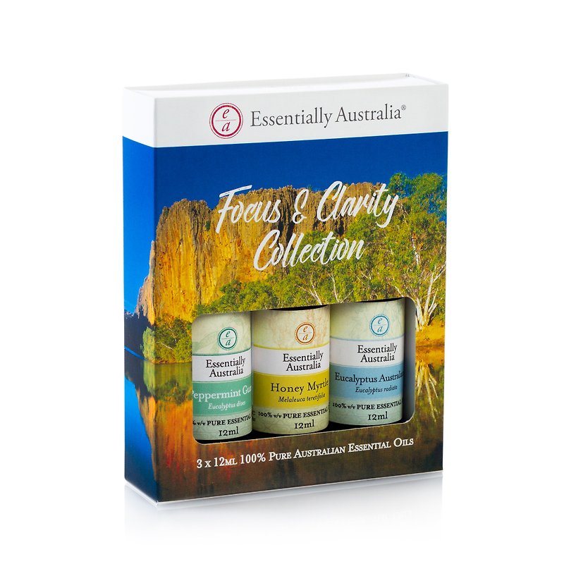 [Clear thoughts] Improve concentration-clear essential oil gift box set - Fragrances - Essential Oils Blue
