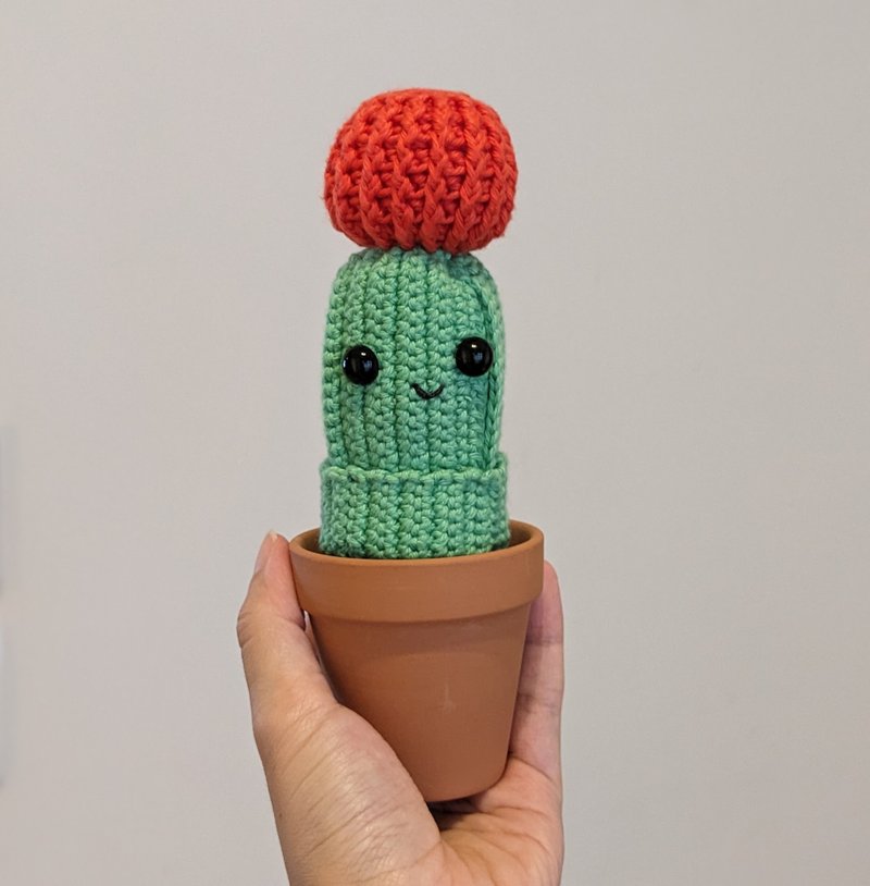 Ruiyun cactus crocheted potted plant - Items for Display - Other Materials Multicolor