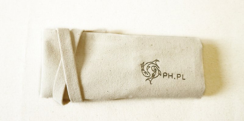 (Valentine's Day hand-made custom gift in the pre-sale) plain cloth brush (can be manually electric text) - กล่องดินสอ/ถุงดินสอ - ผ้าฝ้าย/ผ้าลินิน ขาว