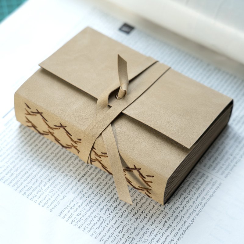 【Muted Colors no.6】筆記本 Leather Journal, Vintage Bookbinding - สมุดบันทึก/สมุดปฏิทิน - หนังเทียม 