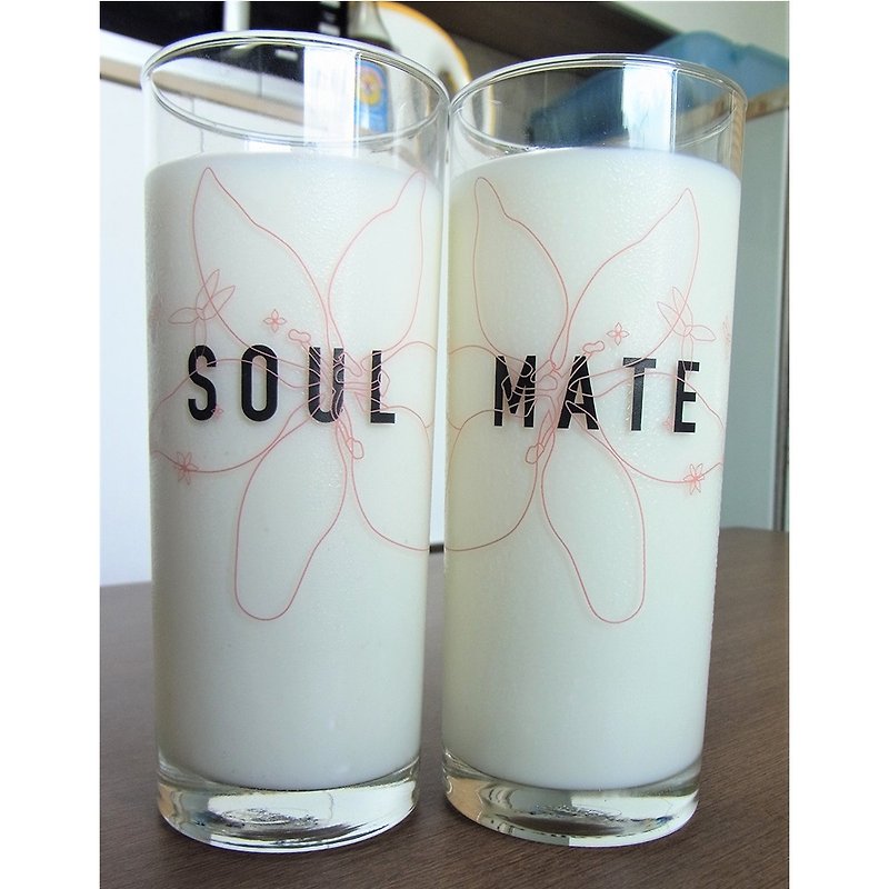 Soul Mate Glass Set of 2 by Human Touch - Other - Glass Transparent