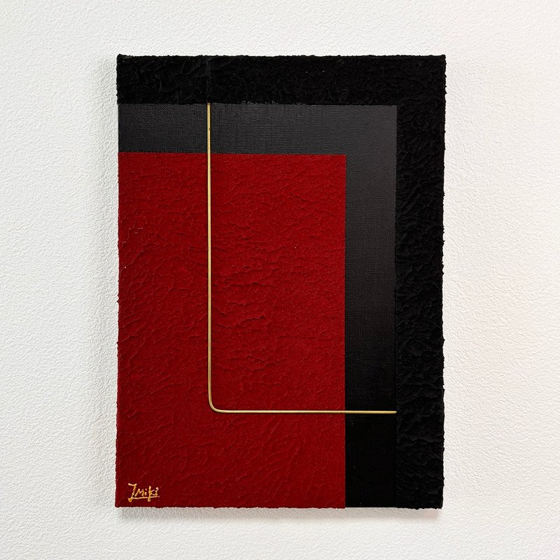 原画 オリジナル 絵画 アクリル画 Modern33.3×24.2cm - 海報/掛畫/掛布 - 其他材質 紅色