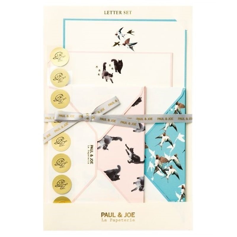 Mark's x PAUL & JOE Letter Set【Suiboku Cat (PAJ-LS2-F)】2017SS Limited Edition - การ์ด/โปสการ์ด - กระดาษ หลากหลายสี