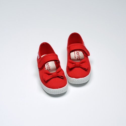 CIENTA 西班牙帆布鞋 西班牙帆布鞋 CIENTA 56060 02 紅色 蝴蝶結 瑪莉珍 童鞋