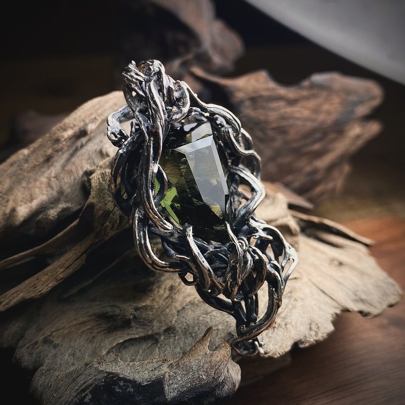 Moldavite / 捷克隕石 / 璇野 / 可協助開證 - 項鍊 - 半寶石 綠色