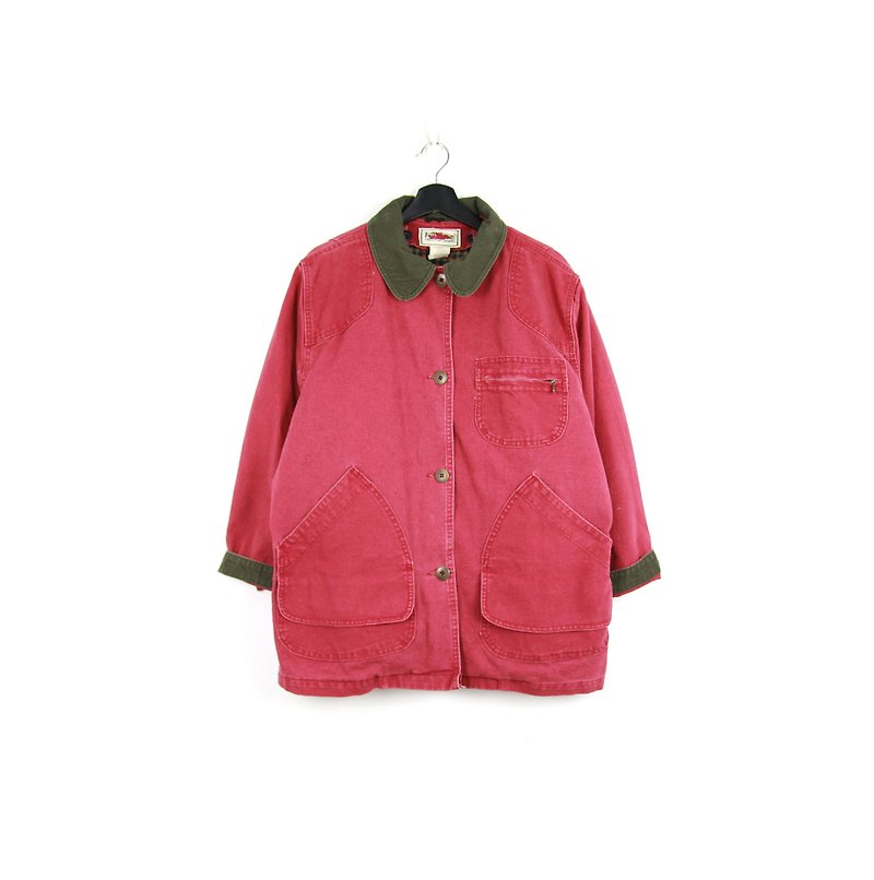 Back to Green:: LLBean Hunting Edition Jacket Washed Red // Hunting Jacket - เสื้อโค้ทผู้ชาย - ผ้าฝ้าย/ผ้าลินิน 