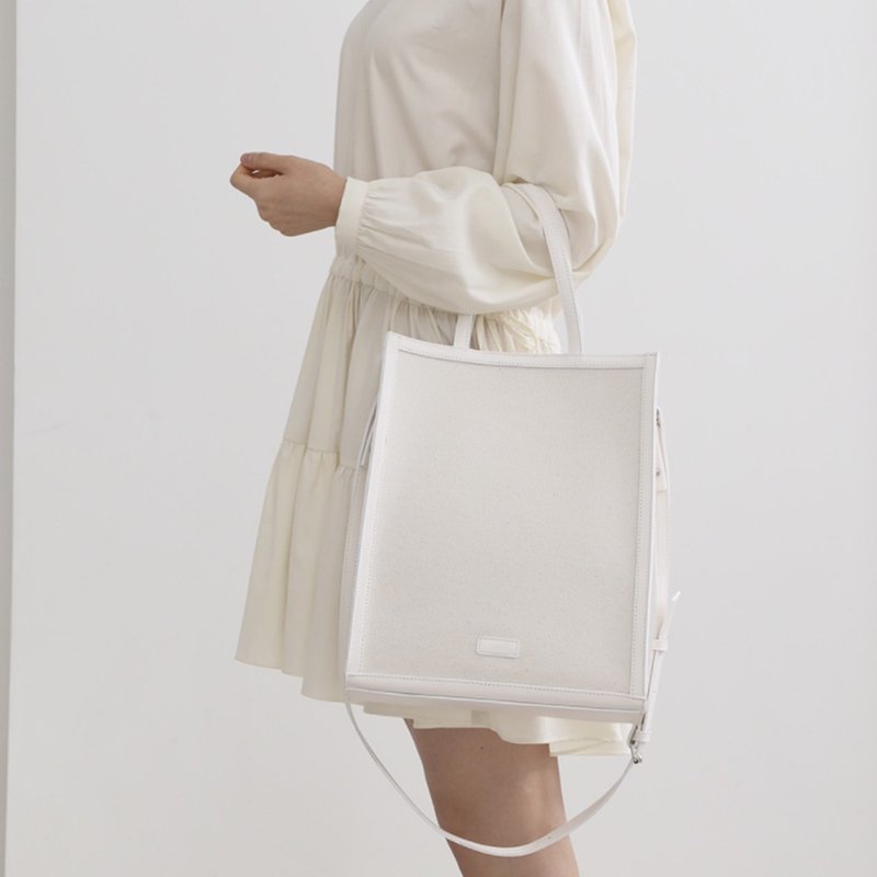 MUR Korean Balen Vegan Leather bag (CANVAS CREAM) Shop murbag