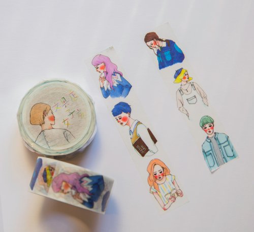 Stationary Girl Paper Tape