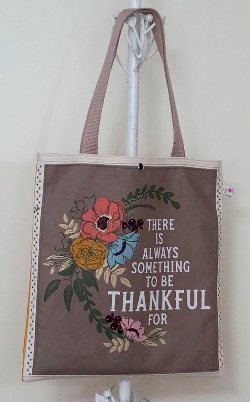 shoulder graphic print tote bag shoulder bag - กระเป๋าถือ - ผ้าฝ้าย/ผ้าลินิน หลากหลายสี