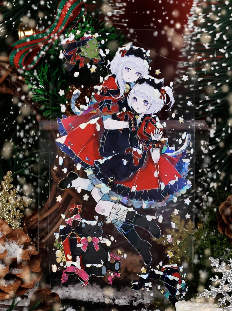 【聖誕限定】雪璃 PET 紙膠帶 貝殼光 10米卷 - 紙膠帶/和紙/PET - 其他材質 多色