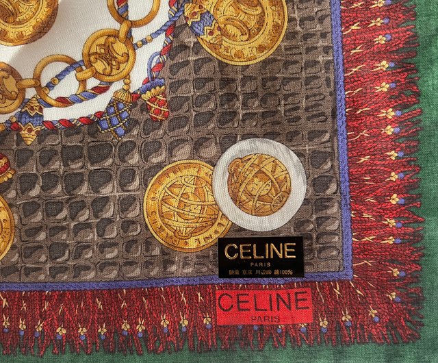 セリーヌ　CELINE スカーフ　バンダナ　ピンク CELINE（バンダナ/スカーフ）のフリマアイテム一覧