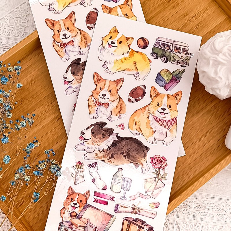 323 柯基樂園E Corgi Paradise E - 貼紙 - 塑膠 