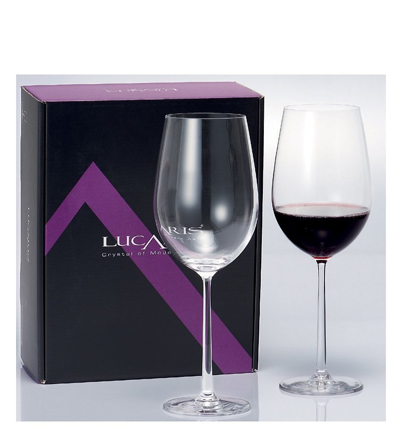 Shanghai Series Bordeaux Red Wine Glass 755cc (2 in gift box set) - Cups - Glass White