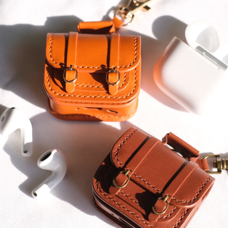 Airpods and Airpods pro leather case - AirPods/耳機保護套 - 真皮 多色