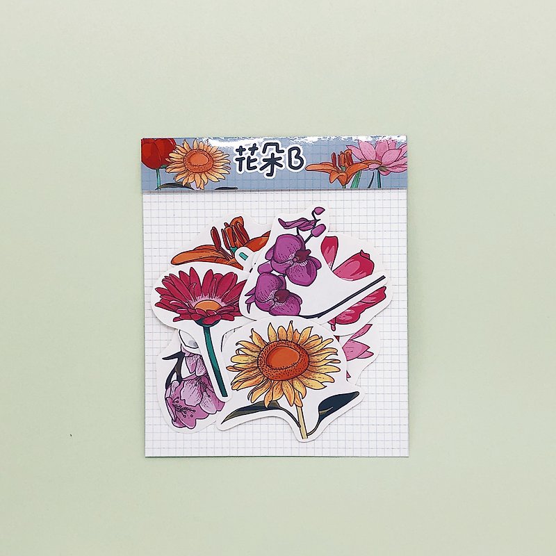 Flower B∣ sticker pack - Stickers - Paper Multicolor
