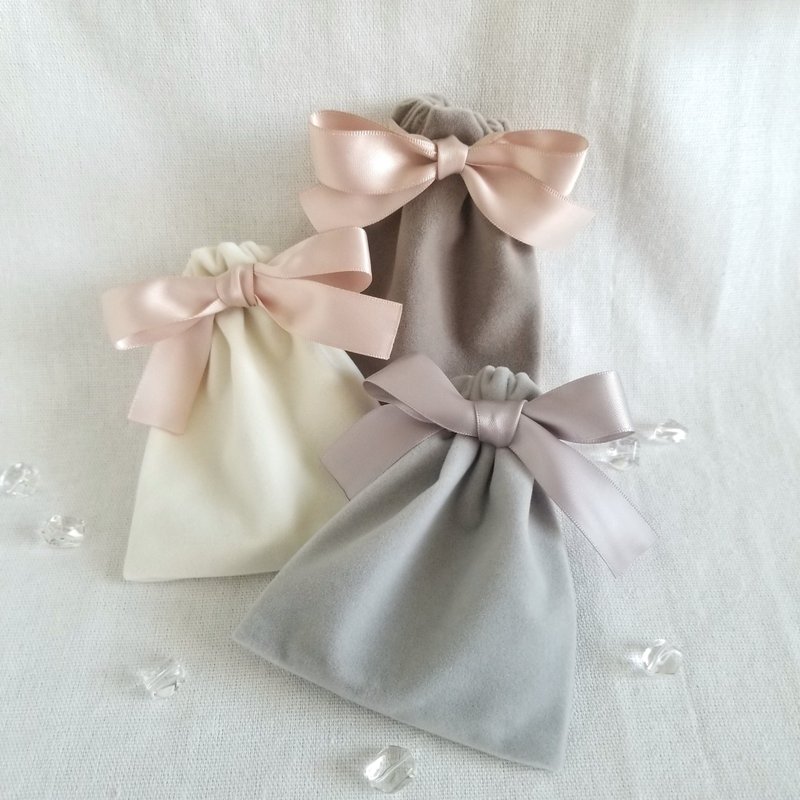 絨布絲帶束口飾品禮袋 | 加購禮品包裝 | 生日 周年紀念 禮物 - 其他 - 其他材質 多色