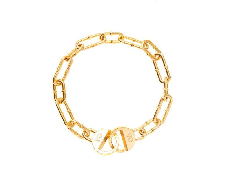 OA IRON CHAIN BRACELET (Gold Plated) - Bracelets - Sterling Silver Gold