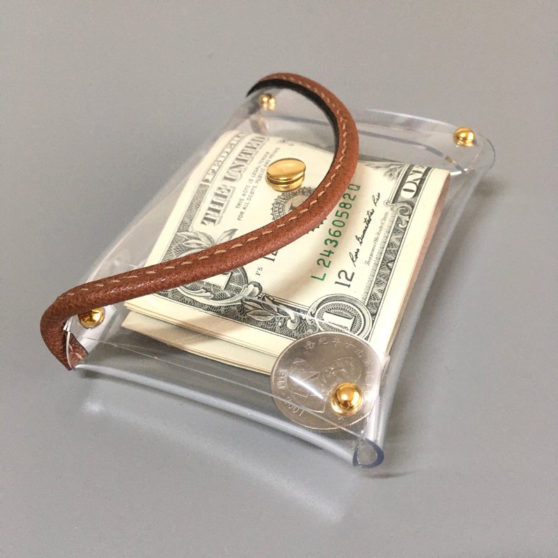 PVC wallet-brown - Wallets - Plastic Transparent