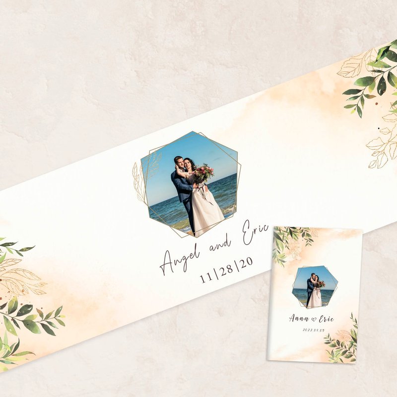 結婚簽名綢+收禮簿 婚禮桌巾  婚禮簽到  簽名軸 禮金簿 簽名布 - 海報/掛畫/掛布 - 其他材質 
