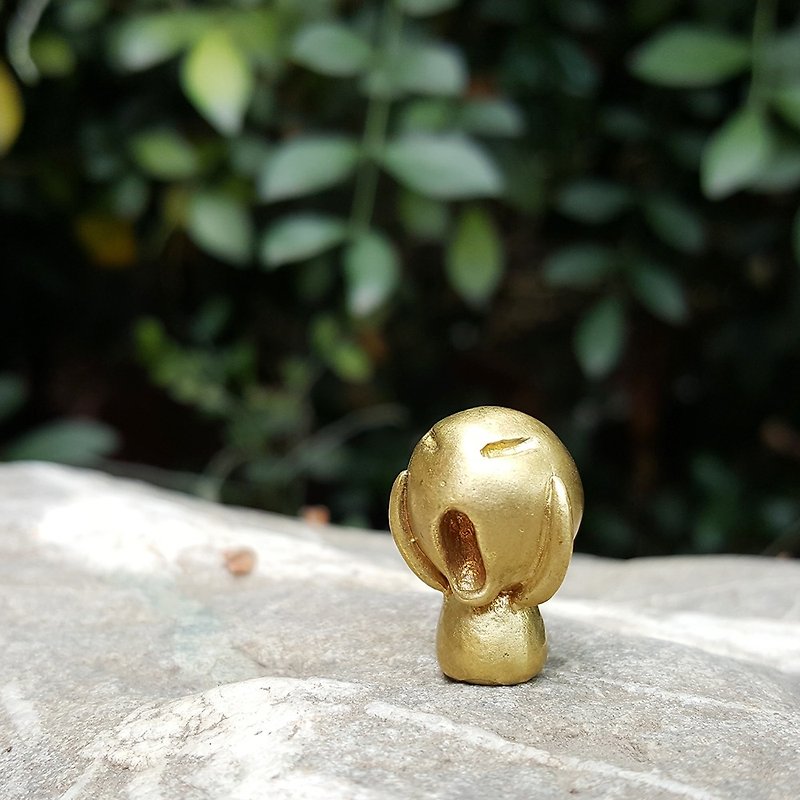 ทองแดงทองเหลือง ตุ๊กตา สีทอง - Series villain - cry baby even small Bronze hand-made ornaments Healing