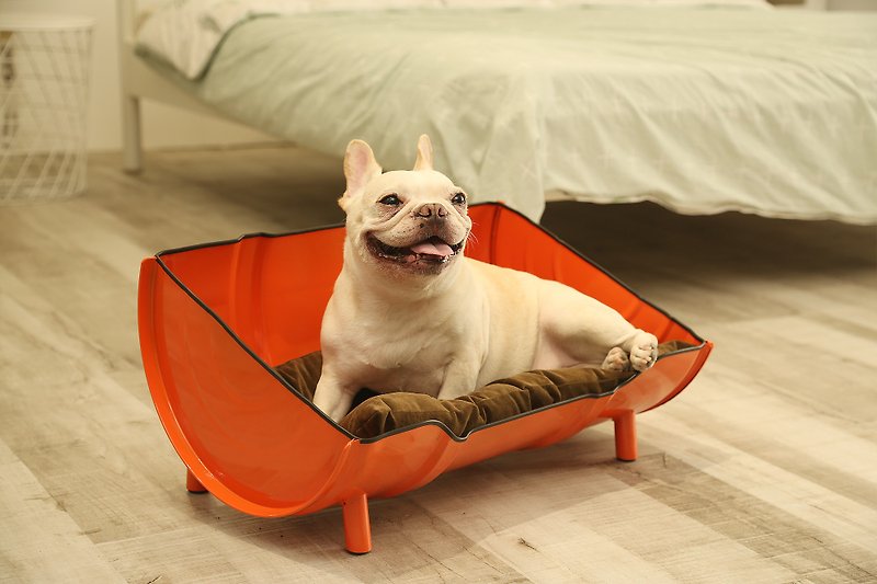 Industrial style pet bed/oil drum style/pet pet holder**with pet special leather sleeping pad - Bedding & Cages - Other Metals 
