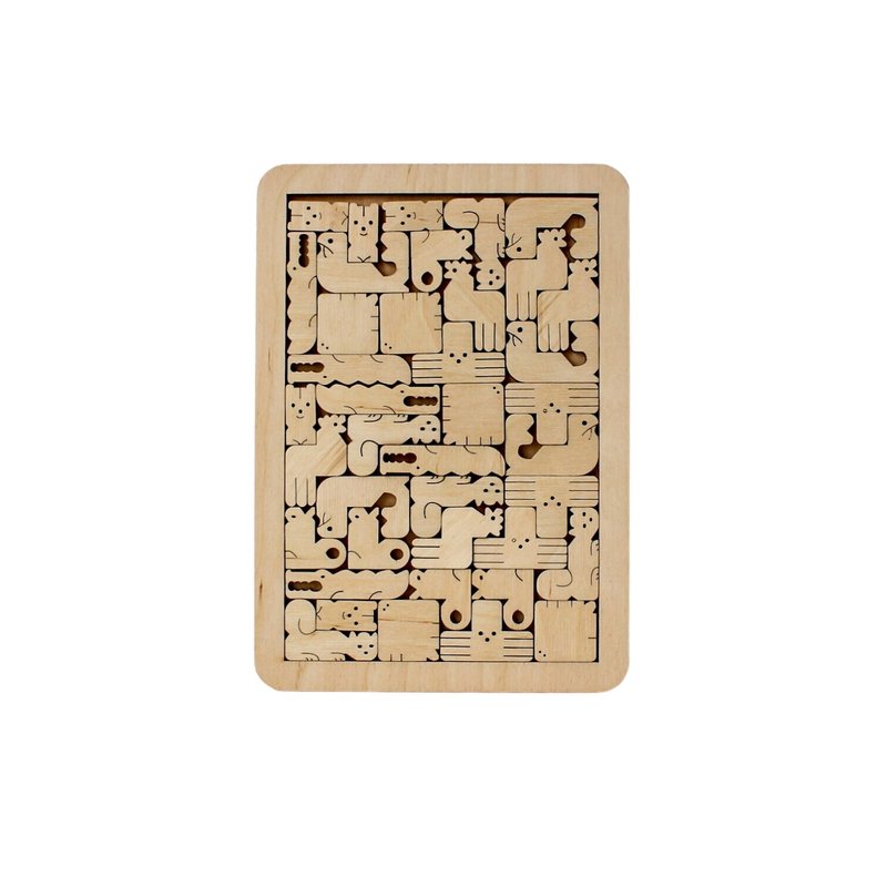 Wooden Puzzle - animals, Toddler Toys Age 2 3 4 5 year, Wood Montessori toy - 寶寶/兒童玩具/玩偶 - 木頭 咖啡色