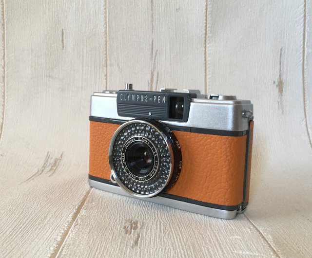 オリンパス PEN EE-2 マリーゴールド色の本革バージョン 【14-M