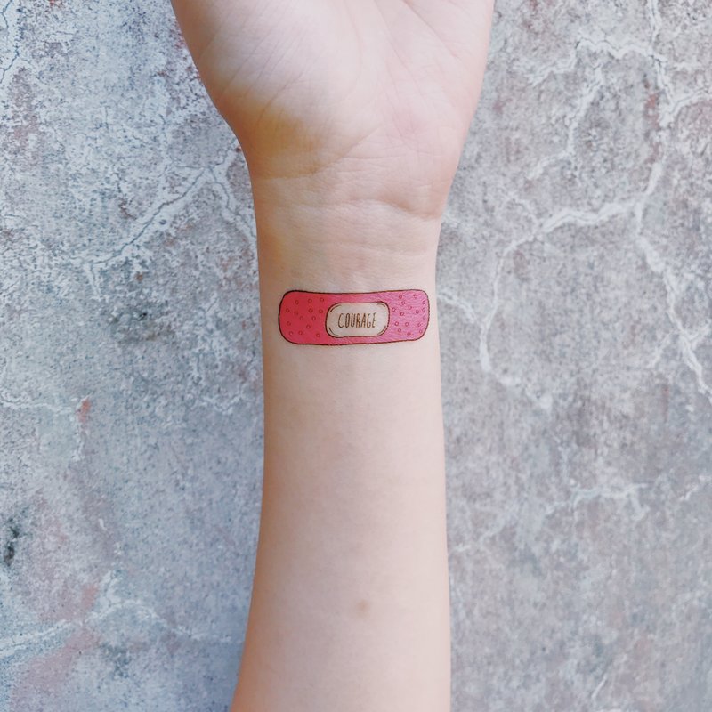 / Temporary Tattoo / 2 sheets (Each Pack) / Bandaid - Temporary Tattoos - Paper 