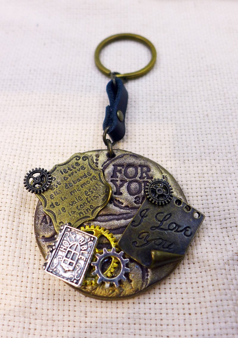 Steam Punk - Personalized Party - miss - Keychains - Other Metals Brown