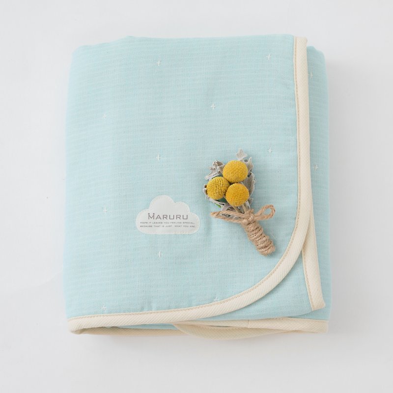 MARURU 日本製六層紗被 L   夏日檸檬黃 嬰兒六層紗被/baby六層紗 - 嬰兒床墊/睡袋/枕頭 - 棉．麻 