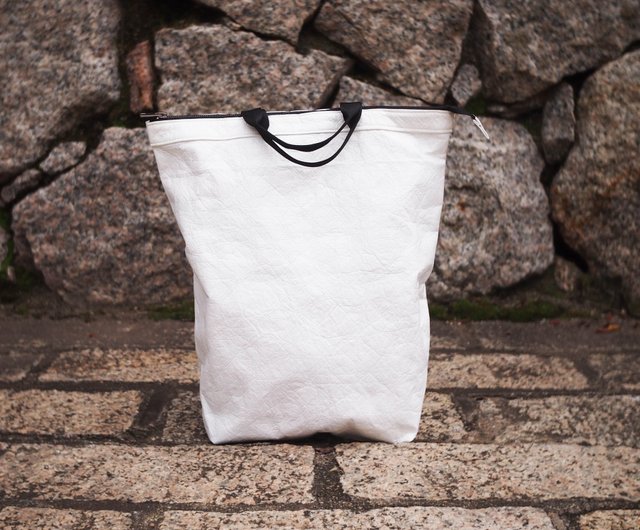 超軽量タイベック2wayバック　リュック 6DOTS 2way 超軽量 Tyvek(タイベック) リュック バックパック 白