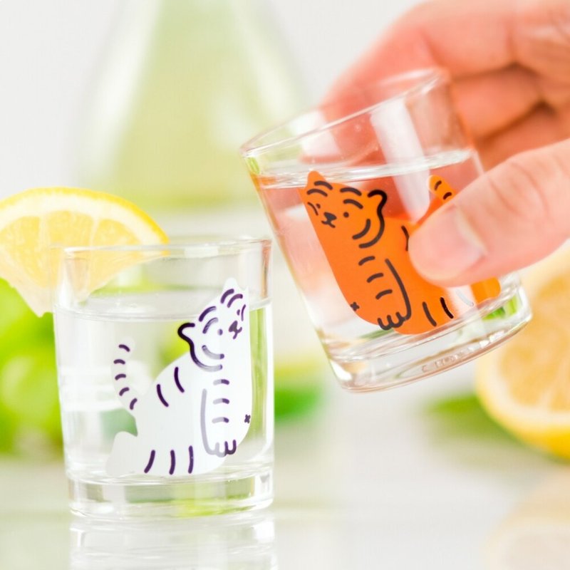 躺肥虎 軟趴趴 迷你酒杯 / 燒酒杯  ( 2入 ) - 酒杯/酒器 - 玻璃 