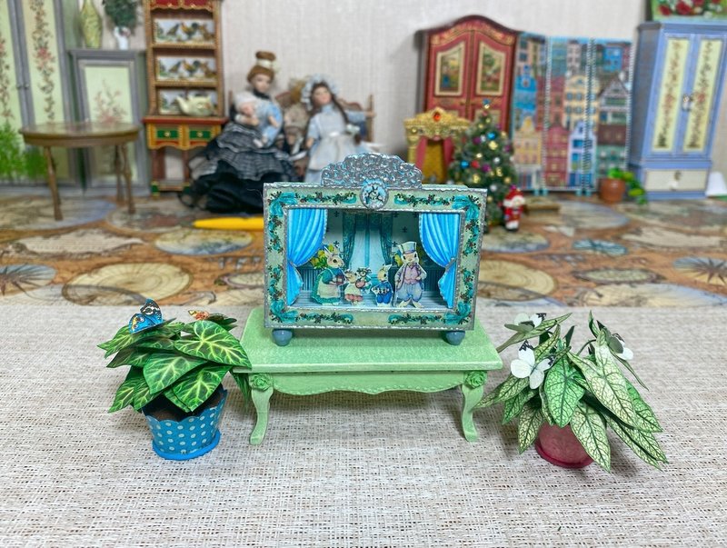 Puppet theater . 1:12. Two sizes. miniature dollhouse. - 其他數位設計 - 其他材質 