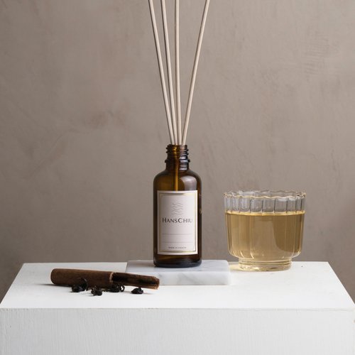 HANSCHIU 瀚思 【女友禮物】臺茶香氛/ 居家擴香50ml 安泊紅茶 柑橘木質香調