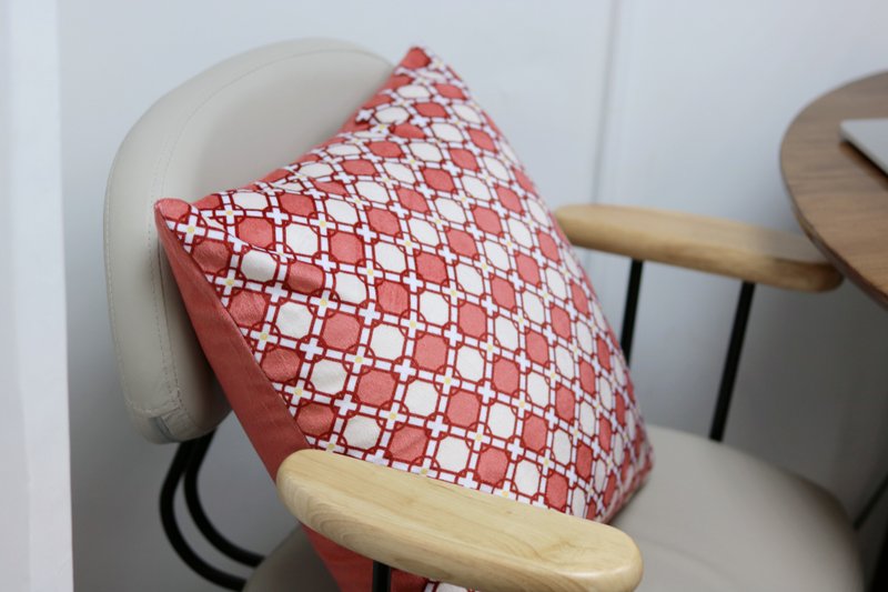 Cornwallis Red cushion | 45x45cm - Pillows & Cushions - Cotton & Hemp Red