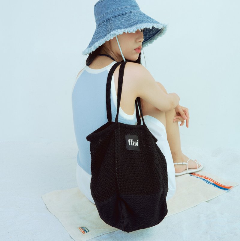 emma_black / net bag / 3 color - 手提包/手提袋 - 其他材質 黑色