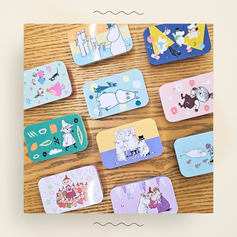 MOOMIN authorized | Happy Valley tin box note paper - 10 types to choose from - กระดาษโน้ต - โลหะ 