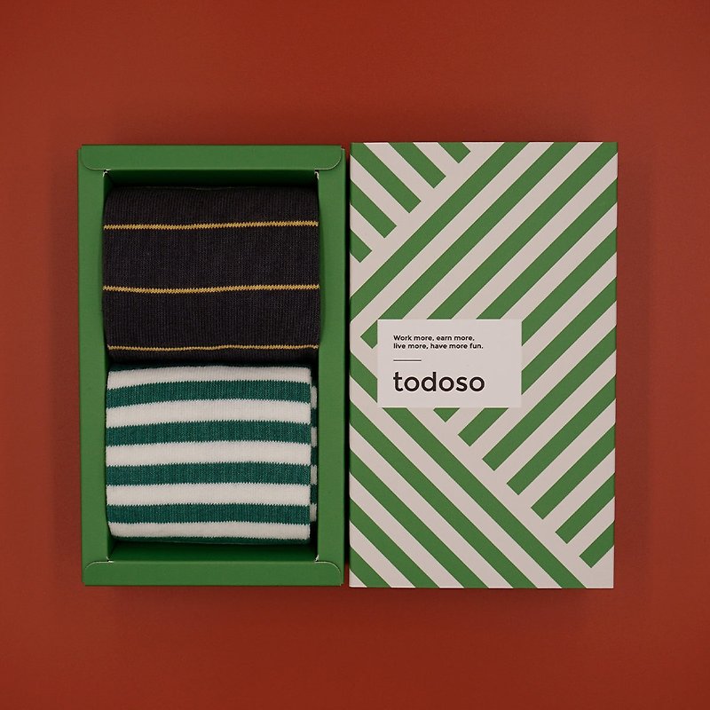 todoso socks Christmas gift BYPLAYERS series of stockings, female and male autumn and winter cotton socks 2 pairs gift box