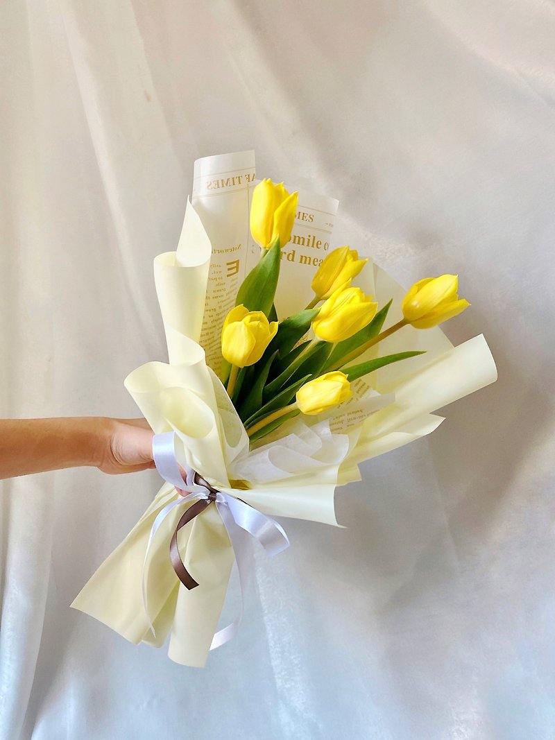 Tulip Flower Bouquet (Shuangbei Express Only) - Plants - Plants & Flowers Yellow