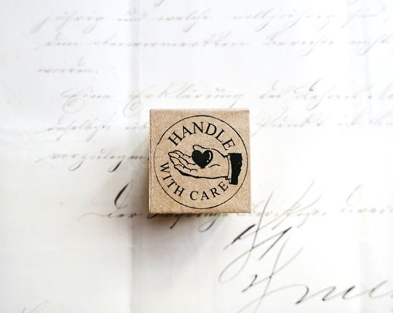 HANDLE WITH CARE Classique seal - Stamps & Stamp Pads - Wood Black