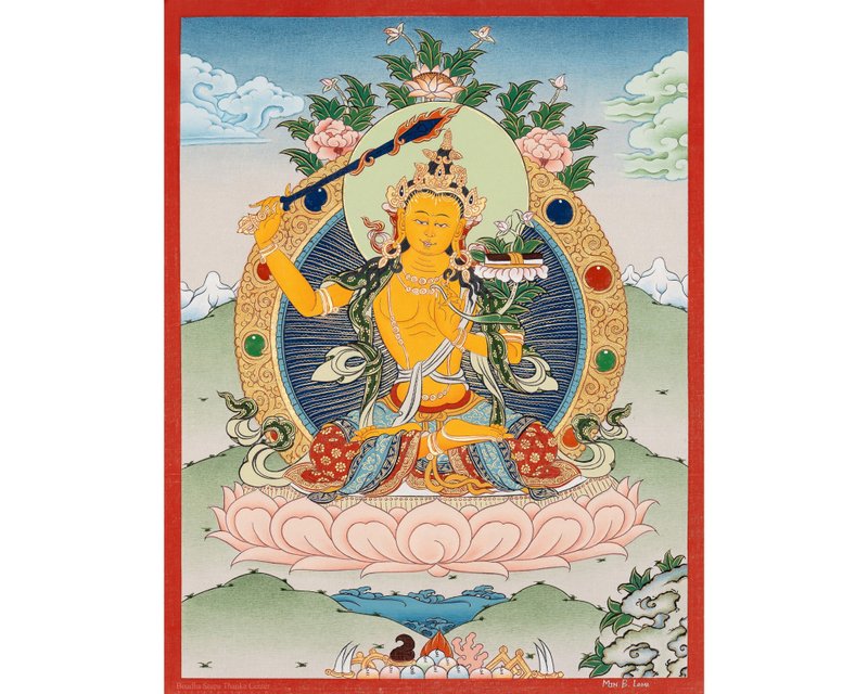 佛教文殊菩薩唐卡   牆面裝飾 - 壁貼/牆壁裝飾 - 其他材質 多色
