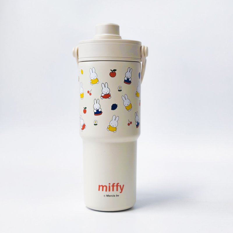 【Pinkoi x miffy】Faranci陶瓷內膽大容量車載保溫瓶 - 保溫瓶/保溫杯 - 陶 
