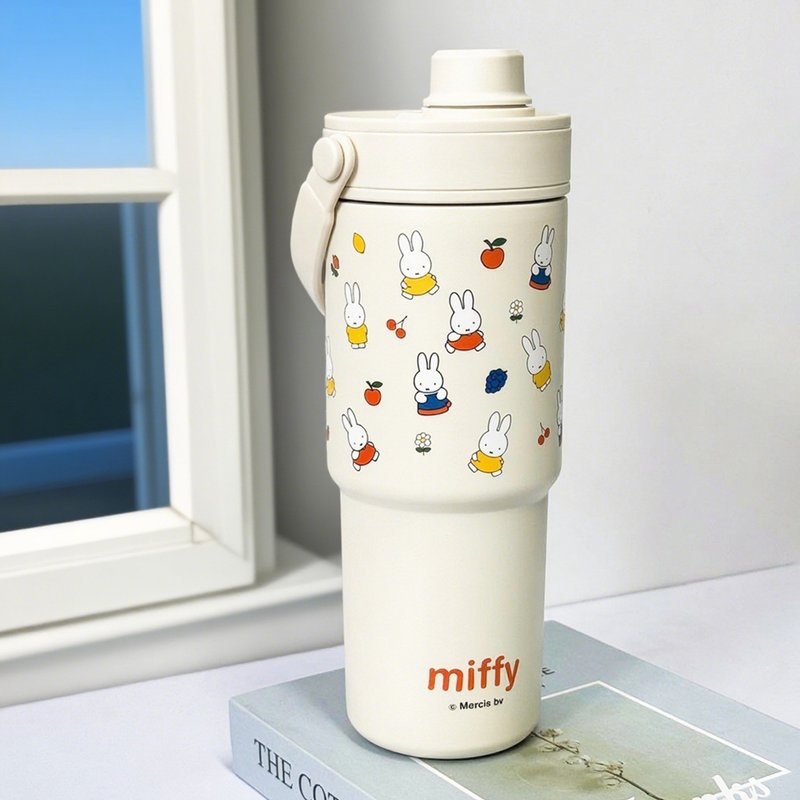 【Pinkoi x miffy】Faranci陶瓷內膽大容量車載保溫瓶 - 保溫瓶/保溫杯 - 陶 