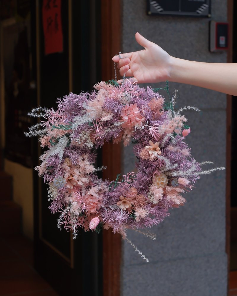 薄光 聖誕花圈 - 乾燥花/永生花 - 植物．花 