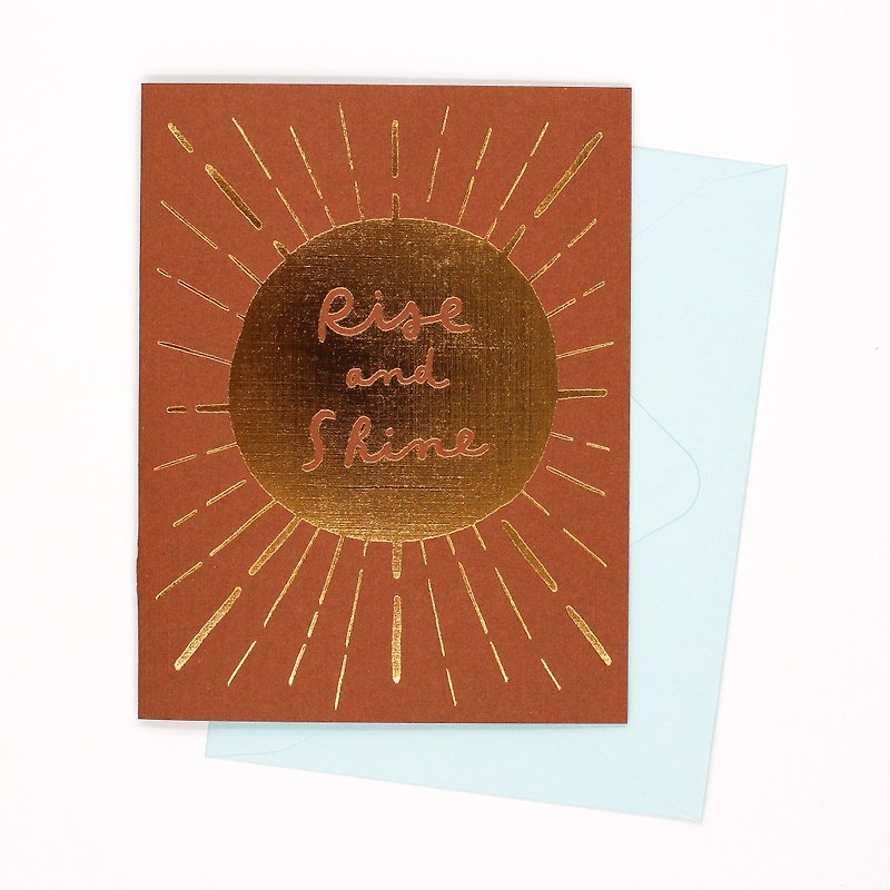 Rise and Shine Greeting Card - Cards & Postcards - Paper Orange