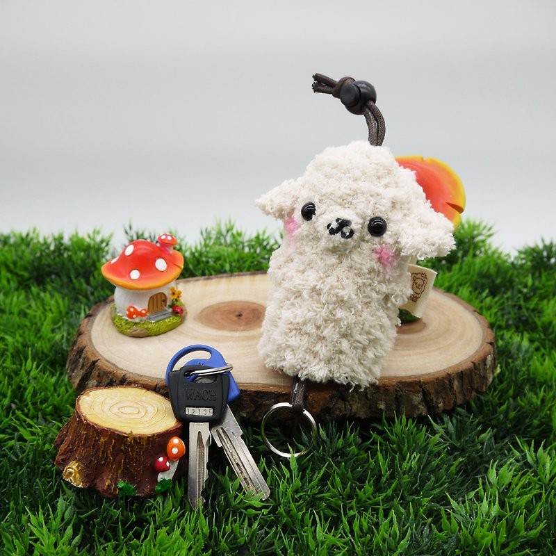 (黃金獵犬)棉花糖動物鑰匙包-MINI鑰匙包 - 鑰匙圈/鎖匙扣 - 其他材質 
