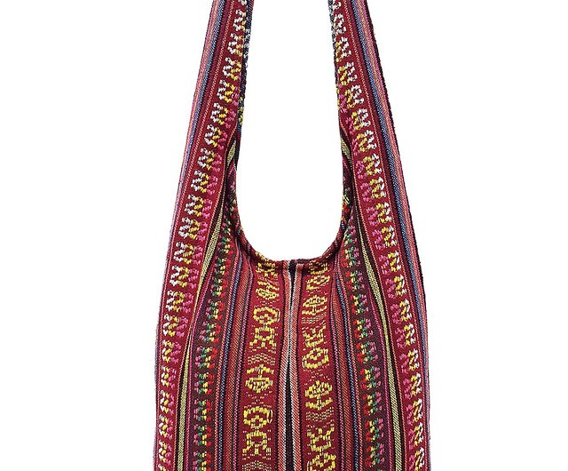 Hippie Bag Cotton Canvas Boho Shoulder Sling Holiday Carry All